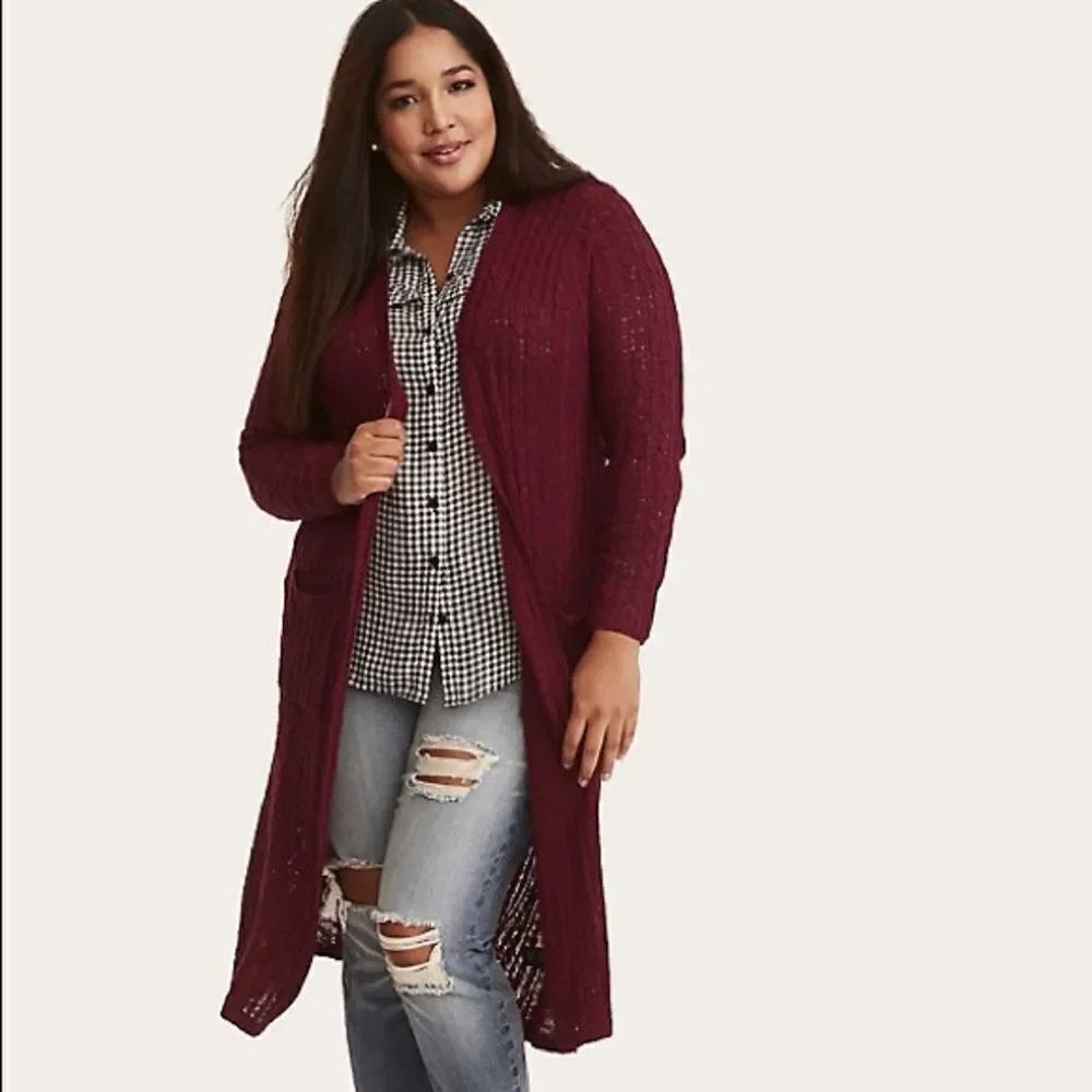 ✨ CABLE KNIT DUSTER SWEATER✨